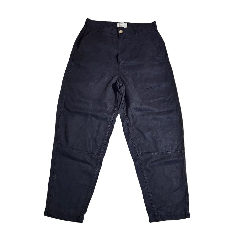 Everlane The Tencel Relaxed Chino Pants In Black Women's Size 6